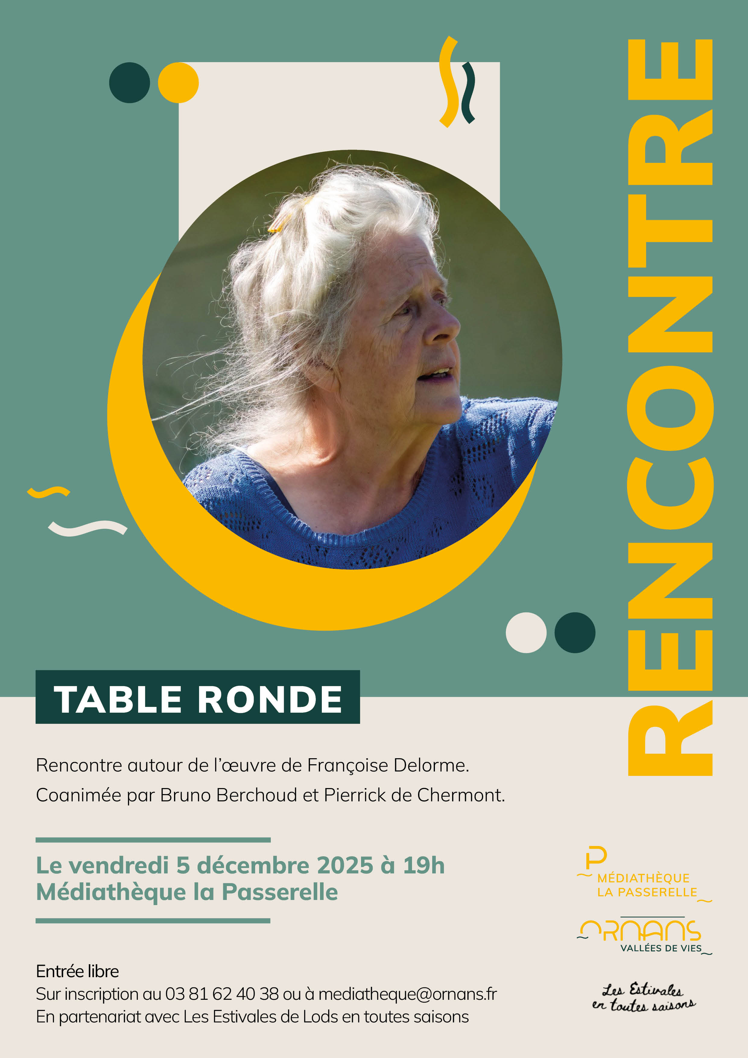 Affiche mediatheque table ronde 05.12